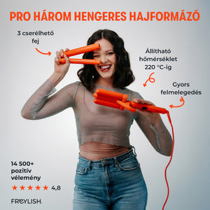 PRO Három hengeres hajformázó