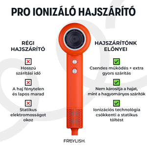 PRO ionizáló hajszárító