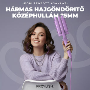 LIMITÁLT KIADÁS HÁRMAS HAJGÖNDÖRITŐ KÖZÉPHULLÁM 25MM