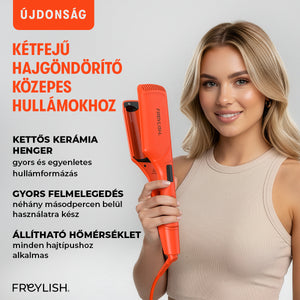 Duplahordós hajformázó közepes hullámokhoz