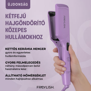 LIMITÁLT KIADÁS Duplahordós hajformázó közepes hullámokhoz